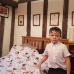 James making his bed