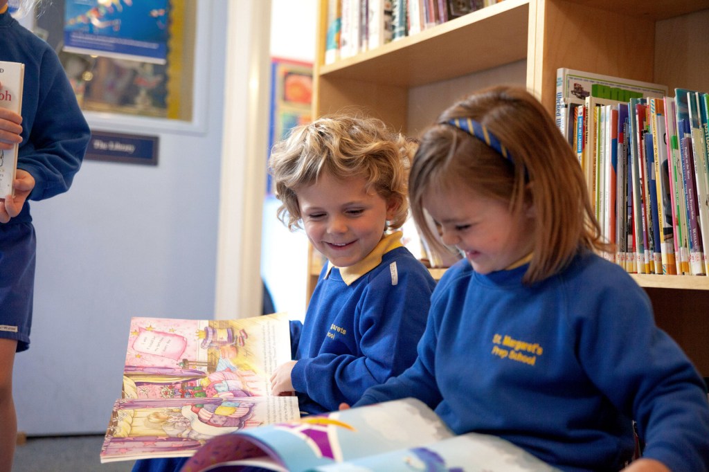 Children with books